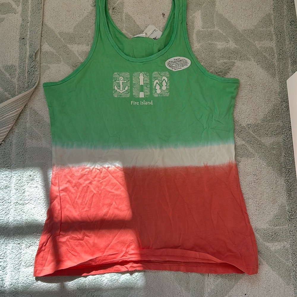 Fire Island tank top nwt Southpointe L large